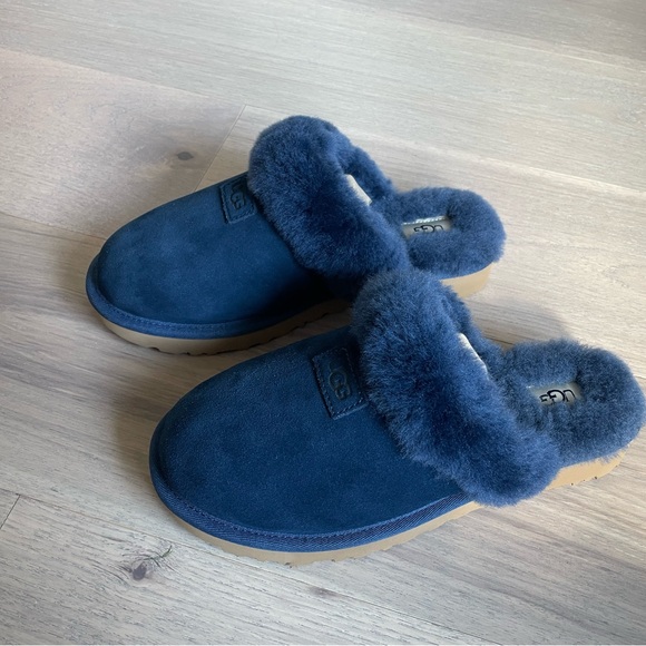 UGG CLUGGETTE SLIPPER NAVY WOMENS SIZE 8 - Picture 12 of 12